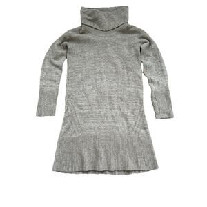 Anthropologie Cream Alpaca Wool Cowl Neck Long Sleeve Dress Beige Size S A003500